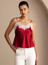 [Viini] SilkSilky-FI Spaghetti Strap V Neck Camisole Top 001