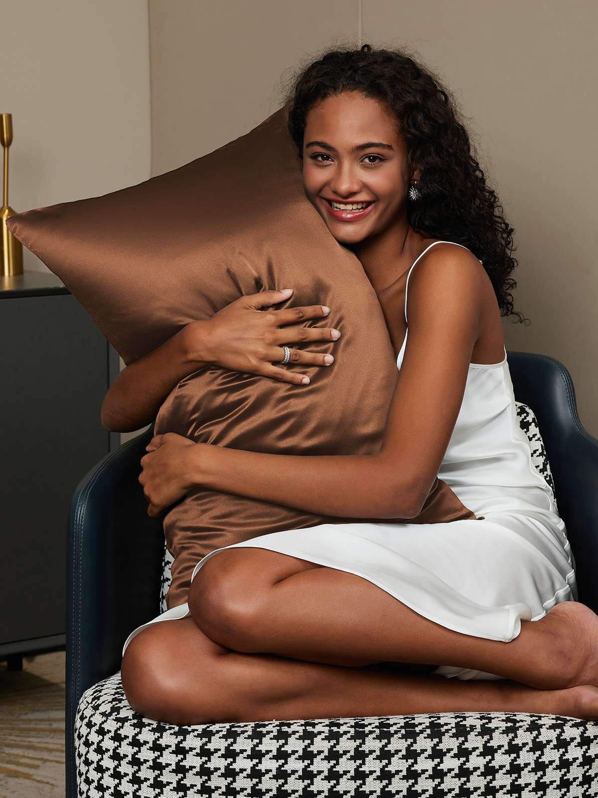 [Kahvi] SilkSilky-FI 19Momme Pillowcase 002