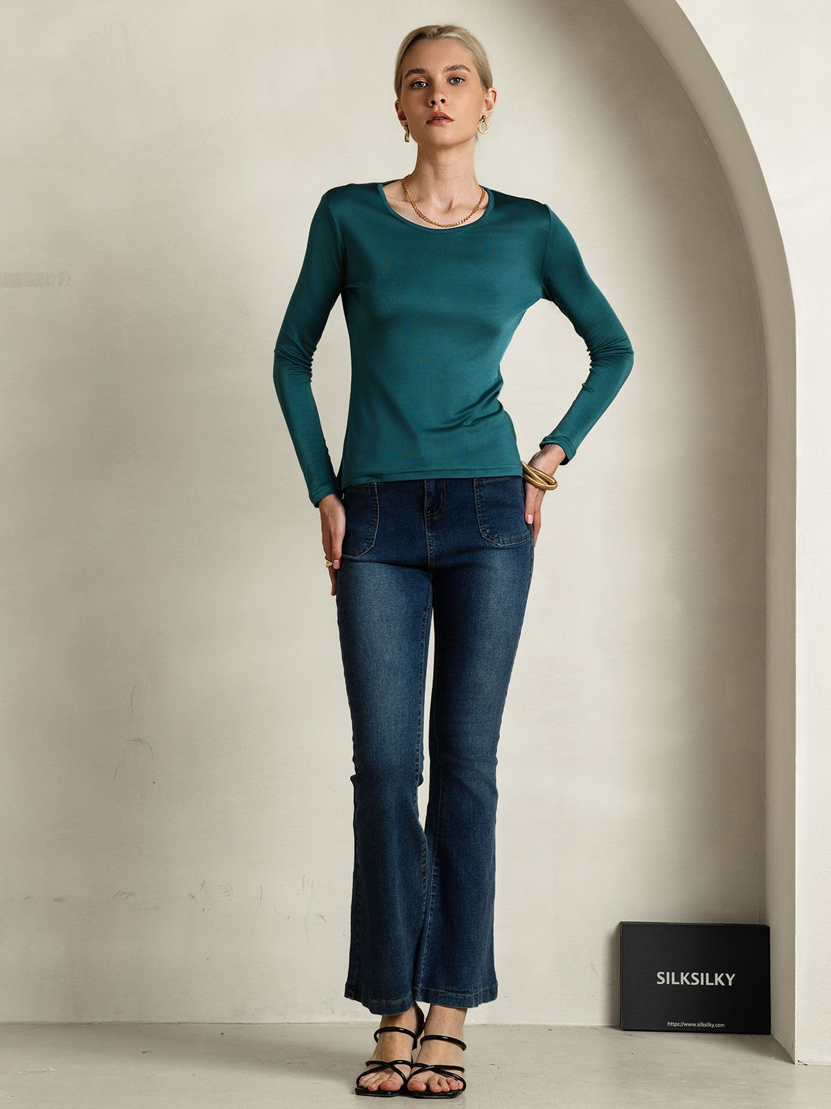 [Posy Vihreä] SilkSilky-FI Womens T-Shirt 005,