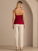 [Viini] SilkSilky-FI Spaghetti Strap V Neck Camisole Top 005