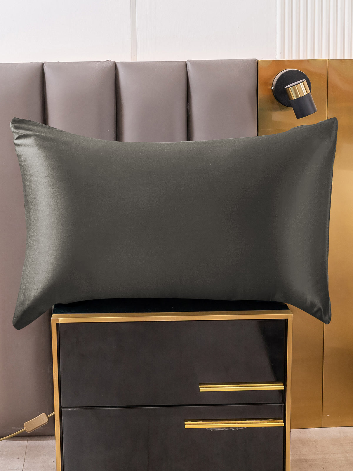 [Tumman Harmaa] SilkSilky-FI 22Momme Pillowcase 003