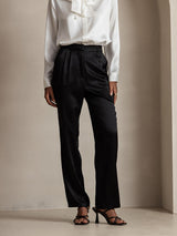 [Musta] SilkSilky-FI 19Momme Silk Womens Pants 001