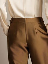 [Pronssi] SilkSilky-FI 32Momme Silk-Wool Blend Womens Pants 005