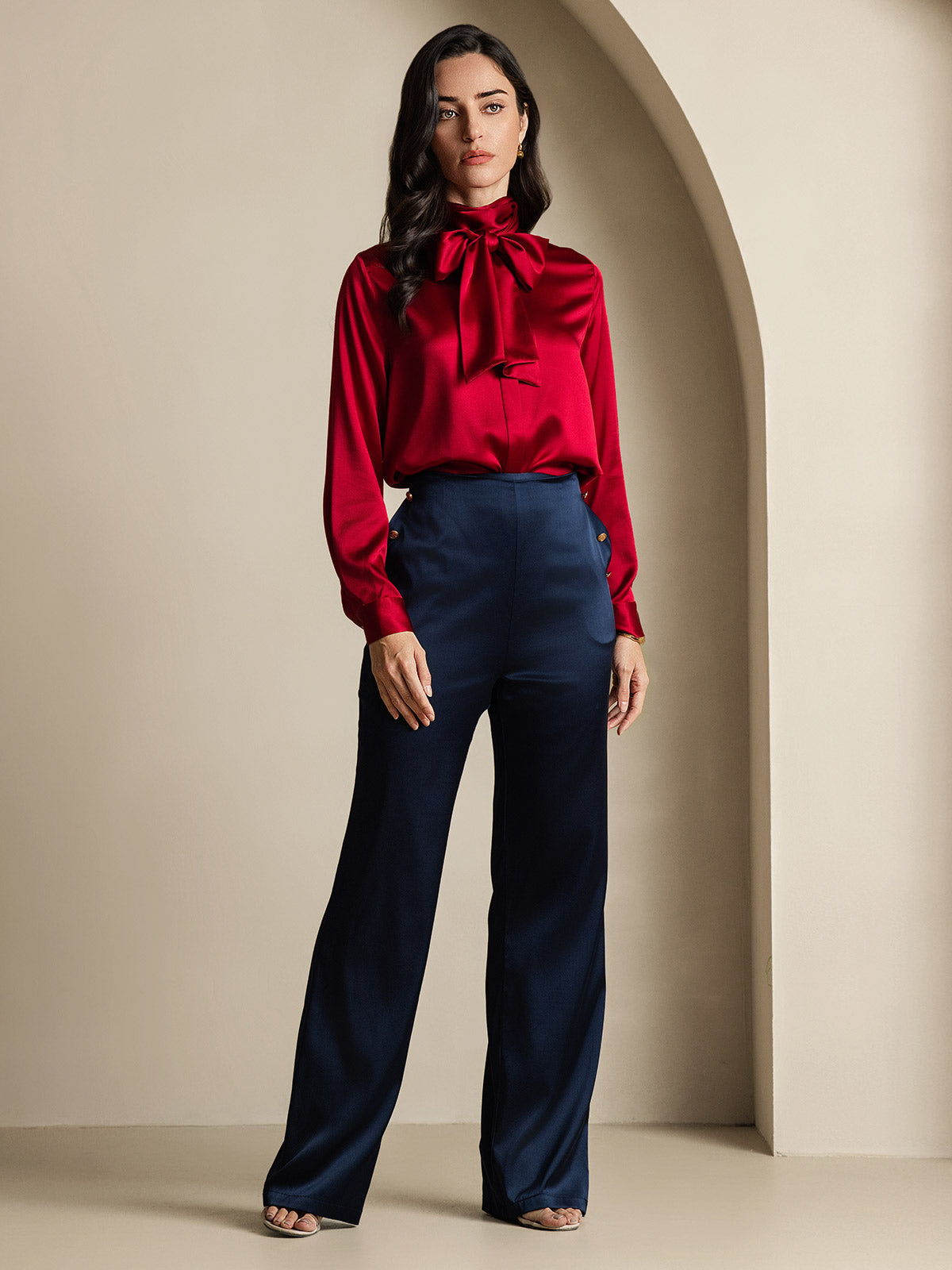 [Viini] SilkSilky-FI 19Momme Womens Shirt 010