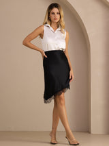 [Musta] SilkSilky-FI Skirt 008
