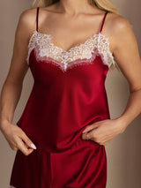 [Viini] SilkSilky-FI Spaghetti Strap V Neck Camisole Setti 006