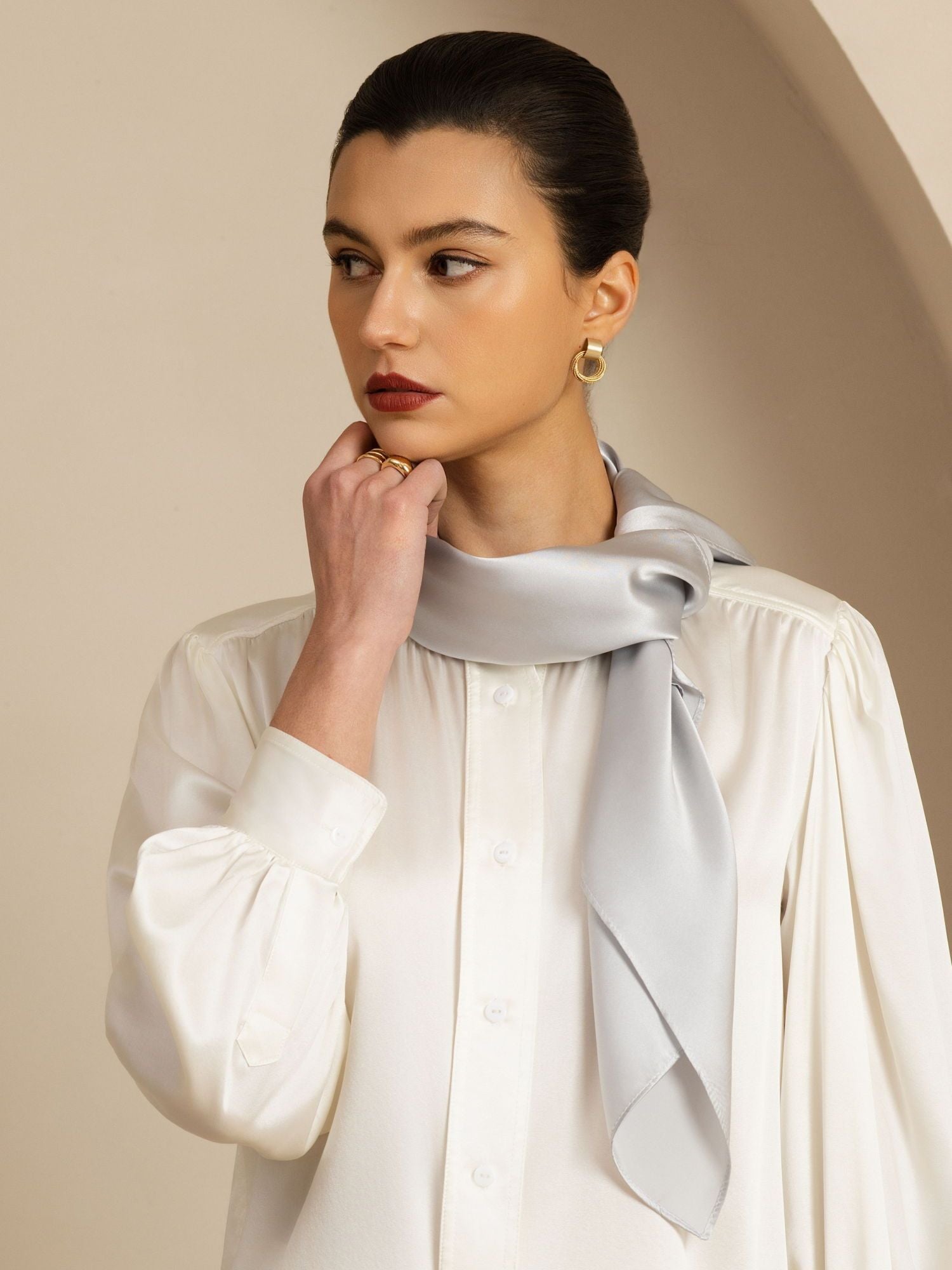 [VaaleanHarmaa] SilkSilky-FI Silkki Scarf 001