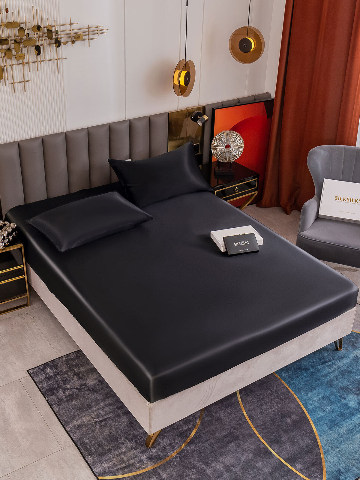 [Musta] SilkSilky-FI 19Momme Bedding Set 001