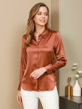 SilkSilky-FI Womens Shirt Kahvi 005