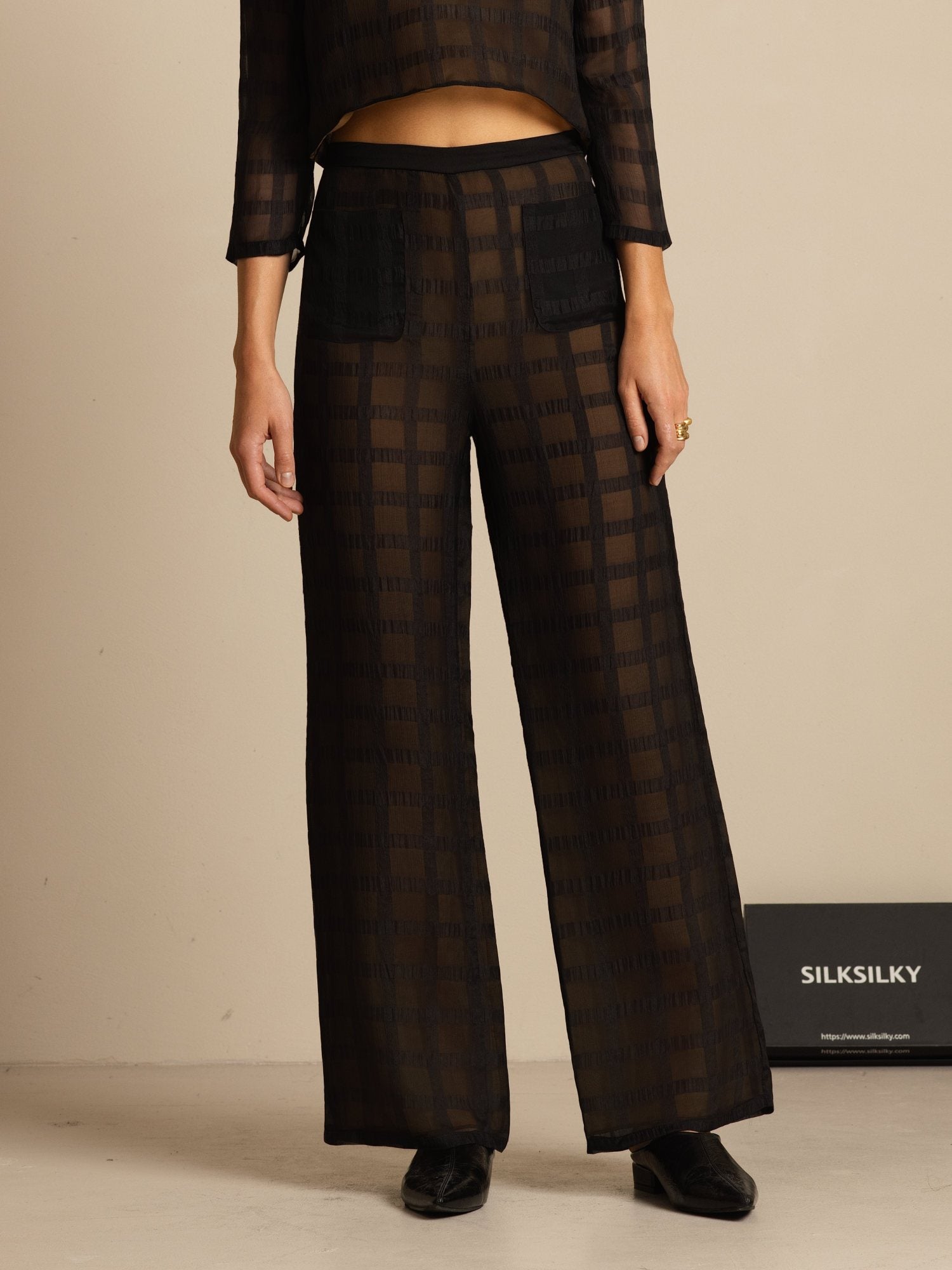 [Musta] SilkSilky-FI Womens Pants 003