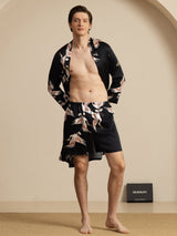 [Musta] SilkSilky-FI 19Momme Long Sleeve Mens Pajamas 004