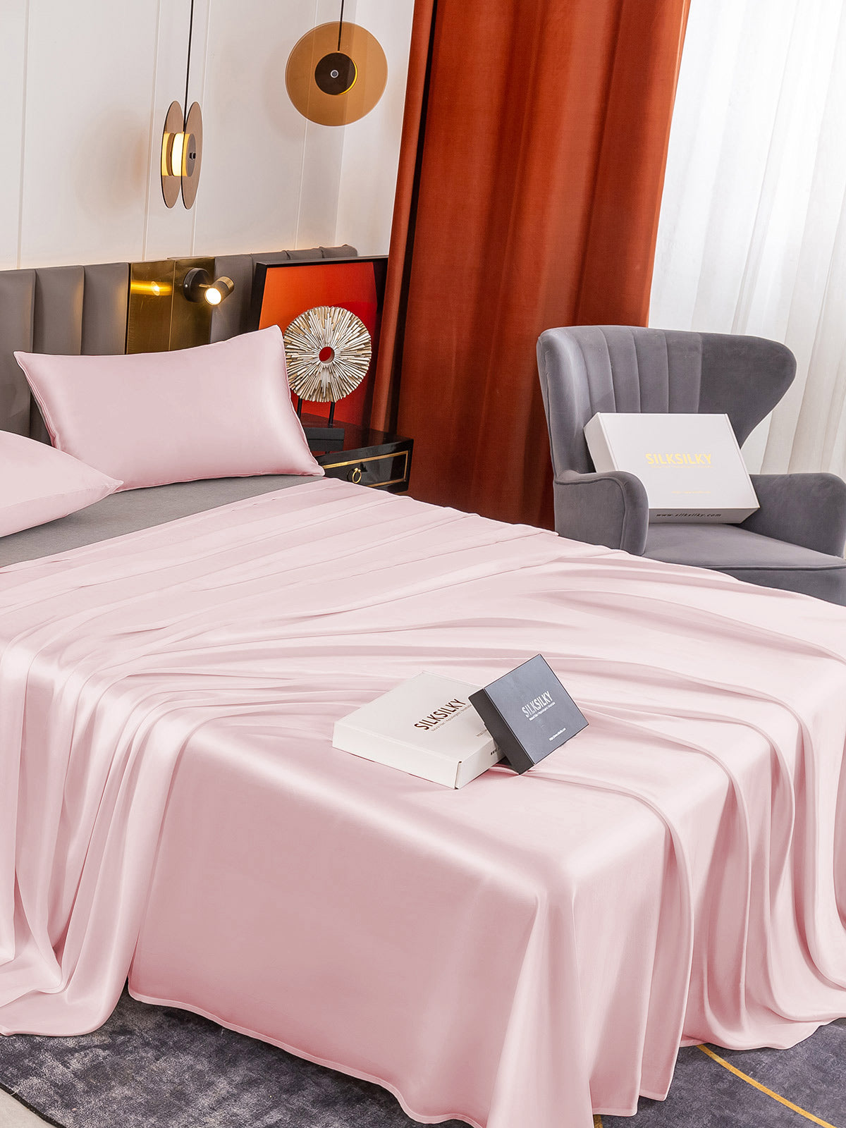 [Pinkki] SilkSilky-FI 19Momme Bedding Set 004