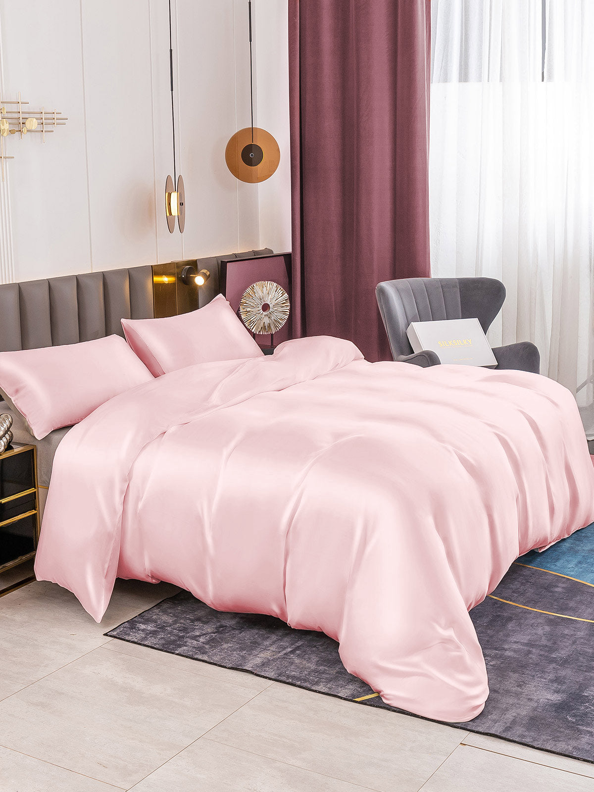 [Pinkki] SilkSilky-FI 19Momme Bedding Set 005