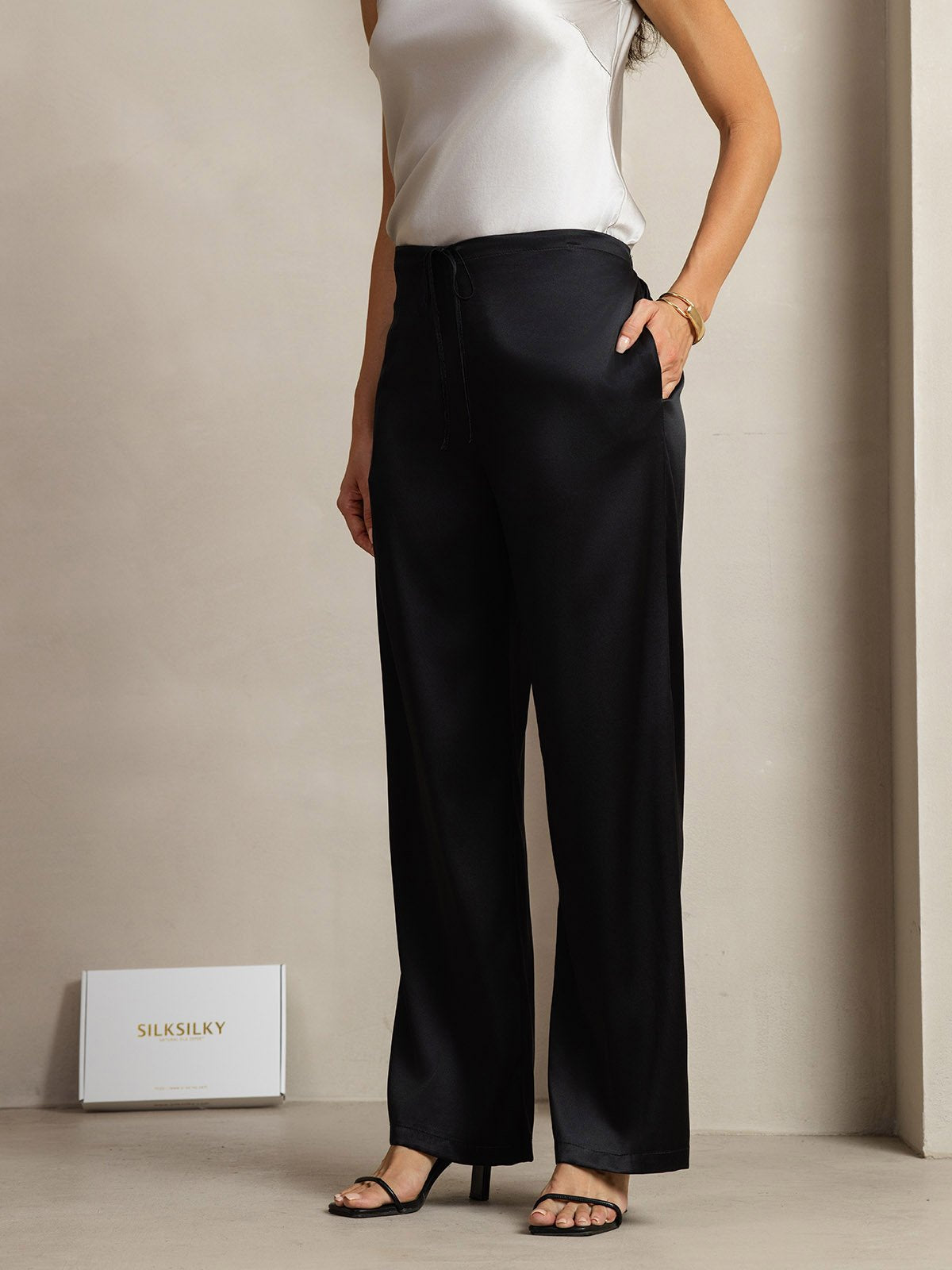 [Musta] SilkSilky-FI 19Momme Womens Pants 002