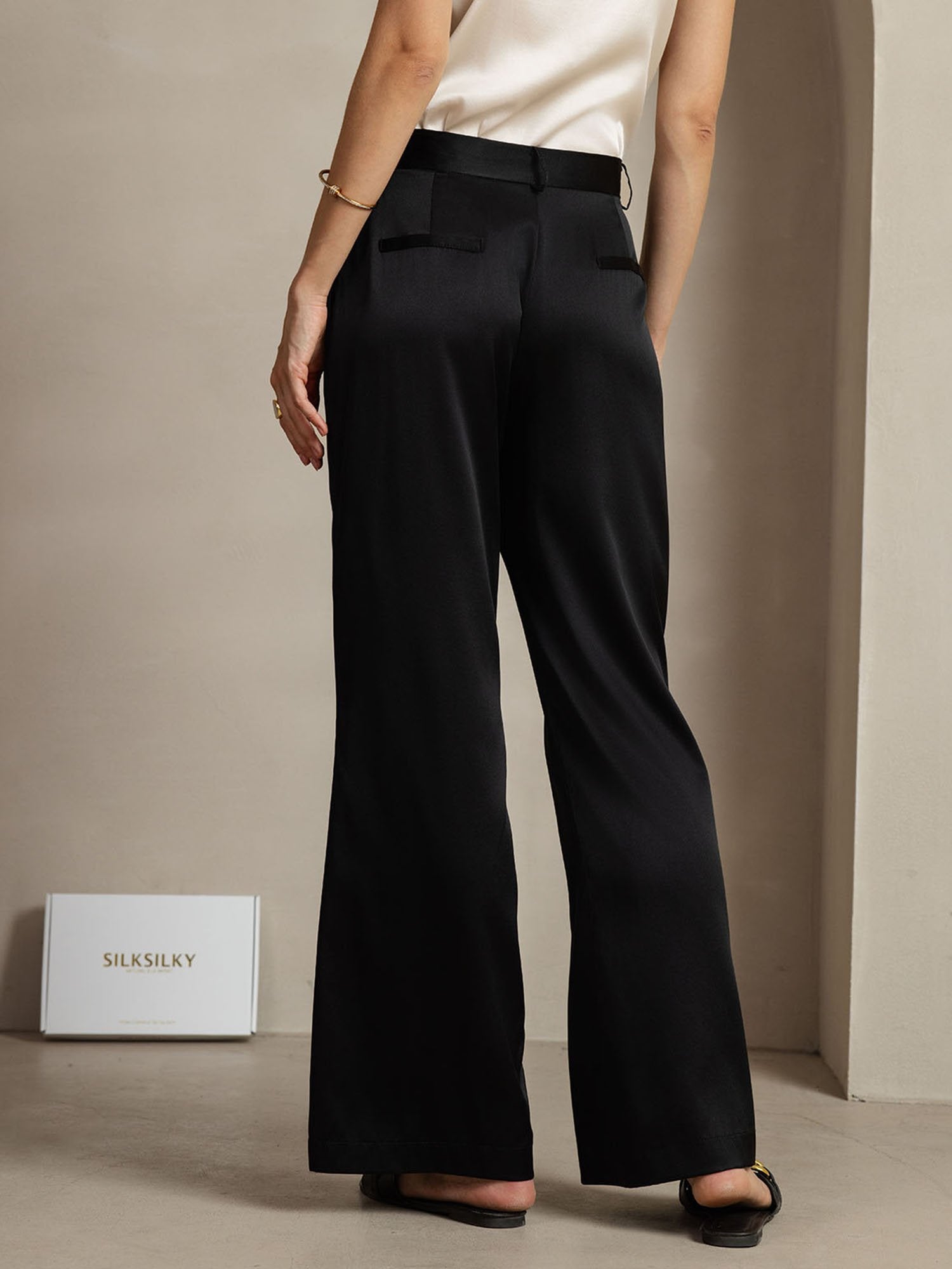 [Musta] SilkSilky-FI 19Momme Womens Pants 002