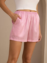 [Vaaleanpunainen Liituraita] SilkSilky-FI Womens Shorts 004