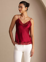 [Viini] SilkSilky-FI Spaghetti Strap V Neck Camisole Top 001