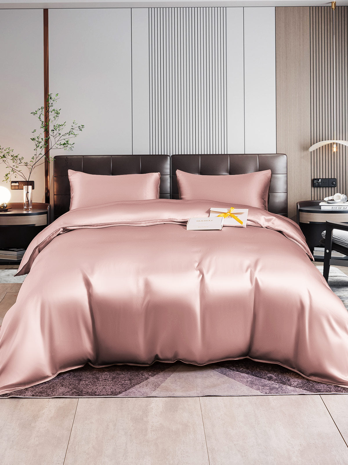 [Vaalean Mauve] SilkSilky-FI 22Momme Bedding Set 001