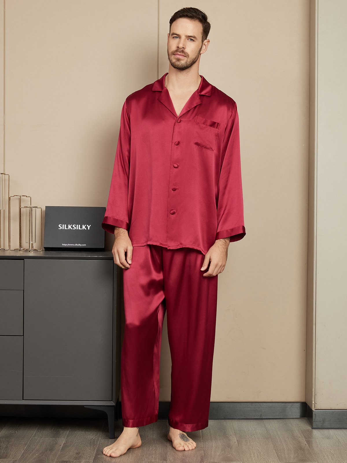 [Viini] SilkSilky-FI Mens Pajamas 001