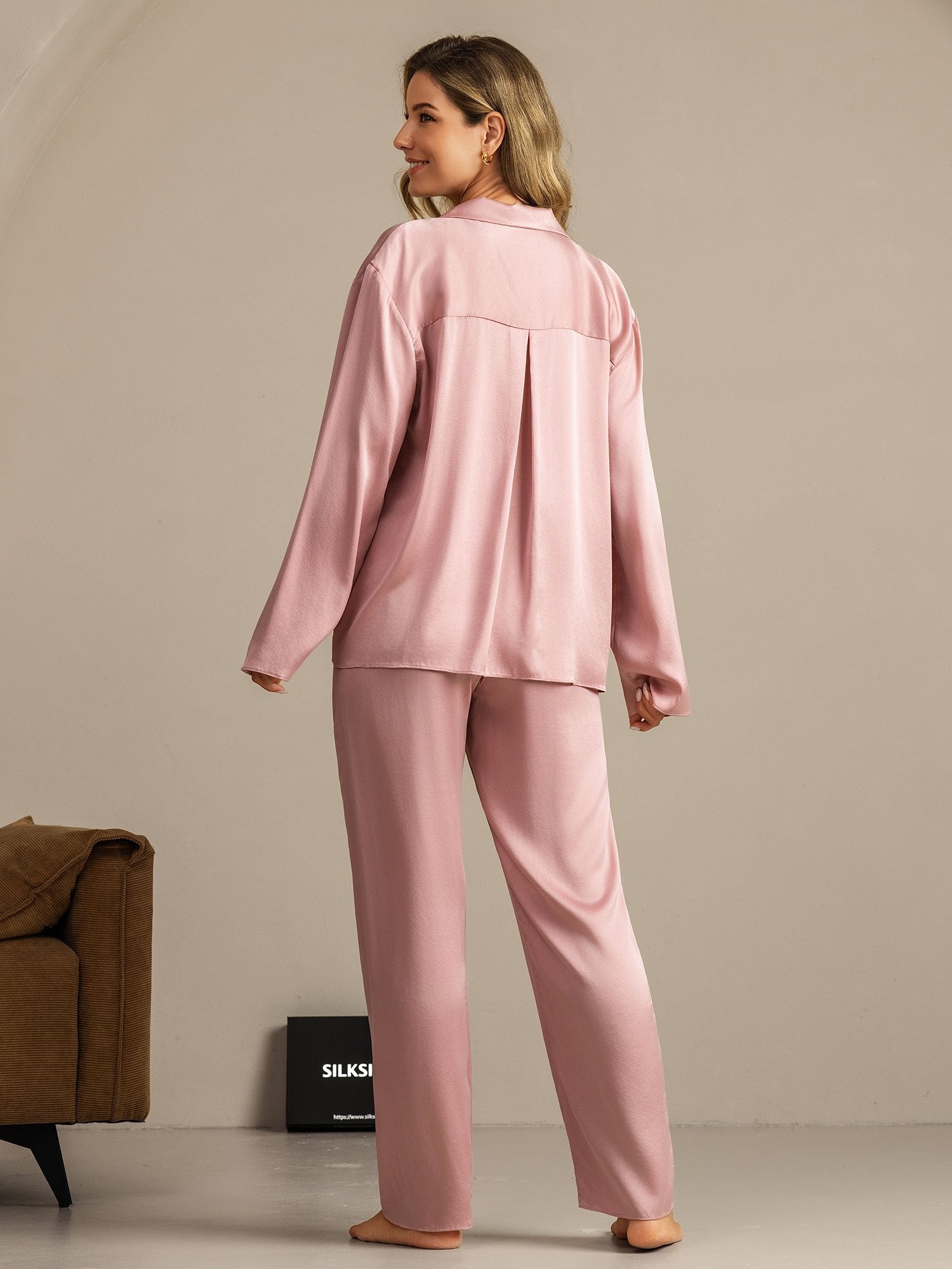 [Persikkaiho] SilkSilky-FI 19Momme Womens Pajamas 002