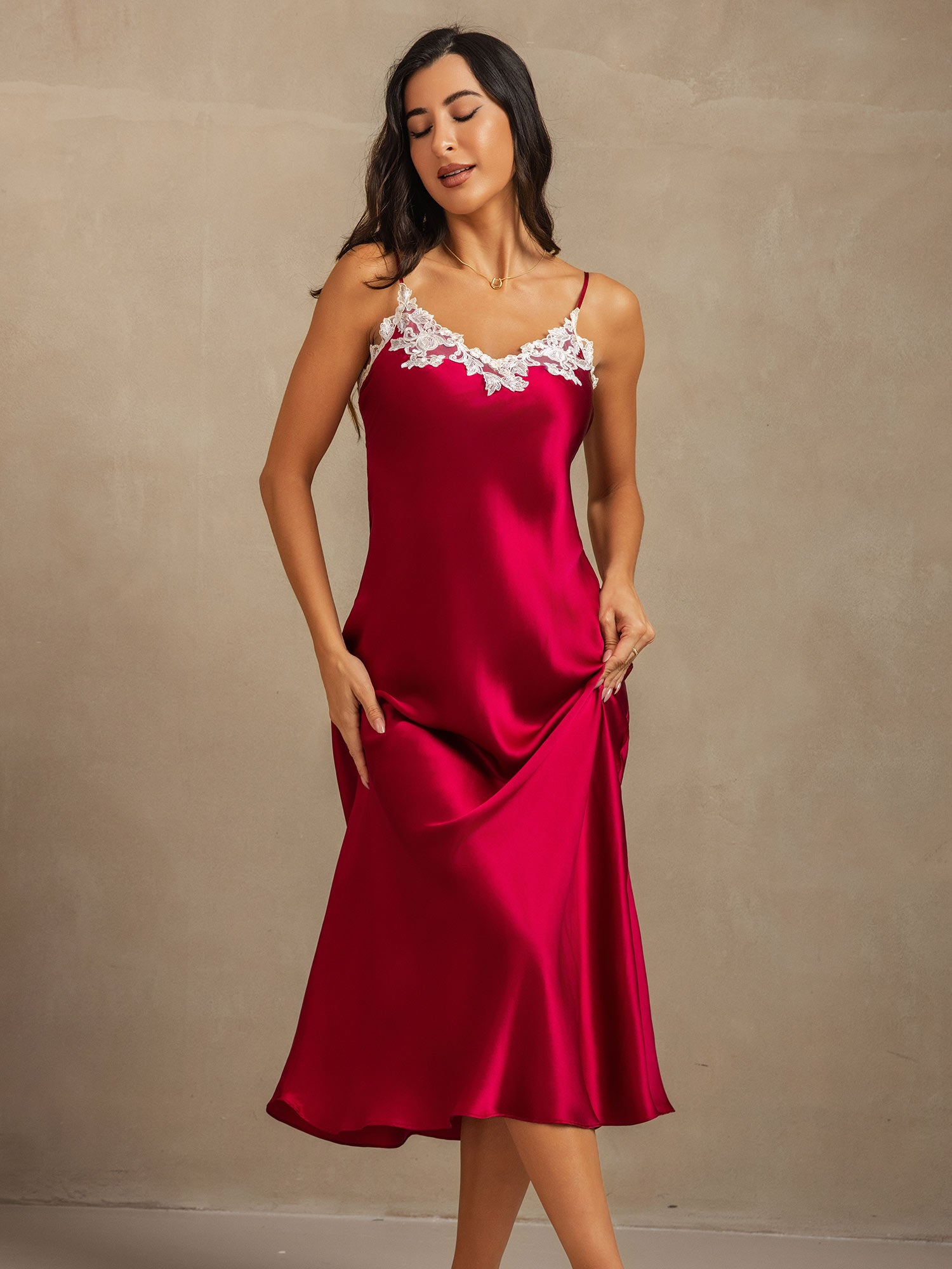 [Viini] SilkSilky-FI 19Momme Dress 001