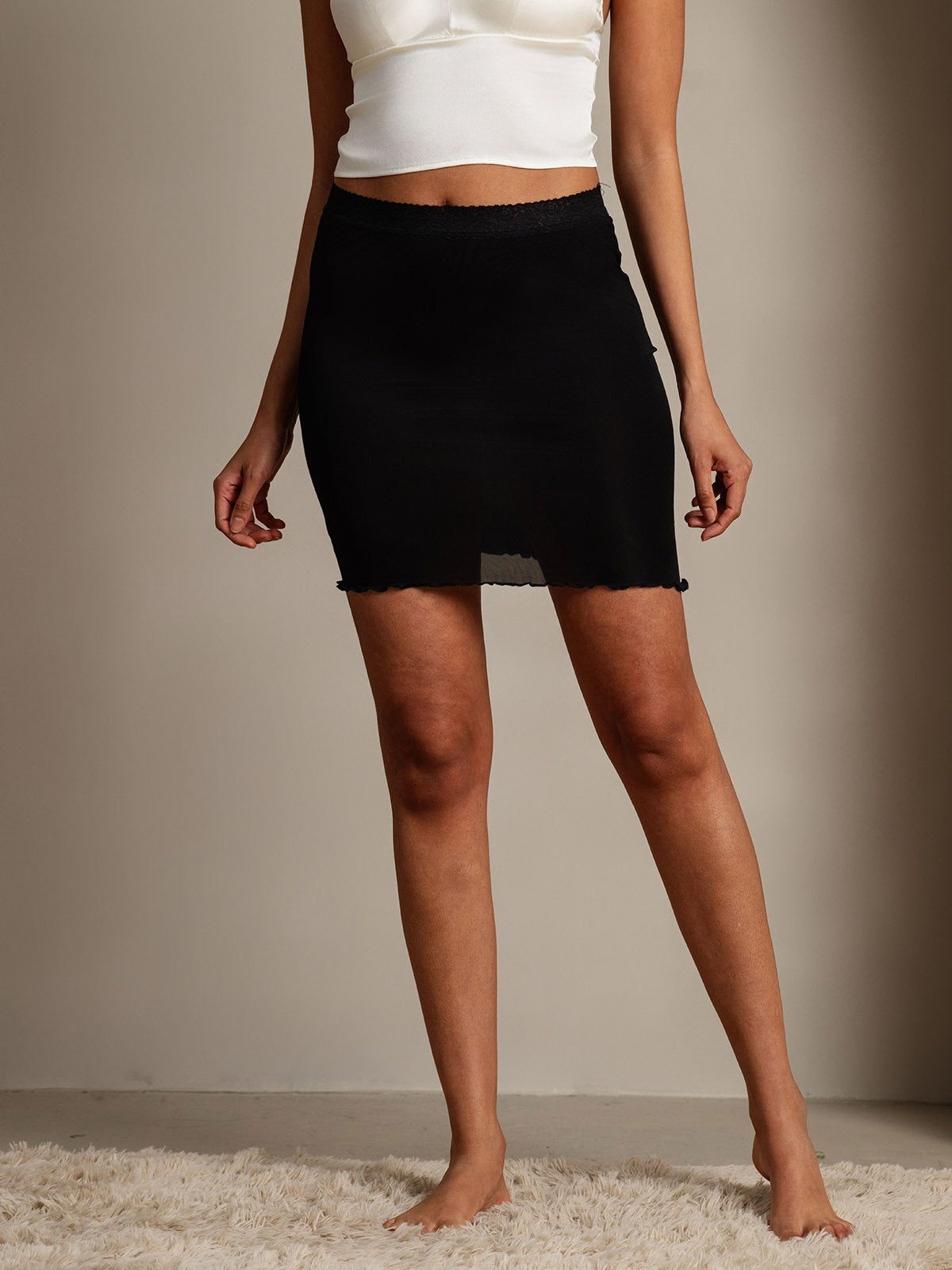 SilkSilky-FI Skirt Musta 001