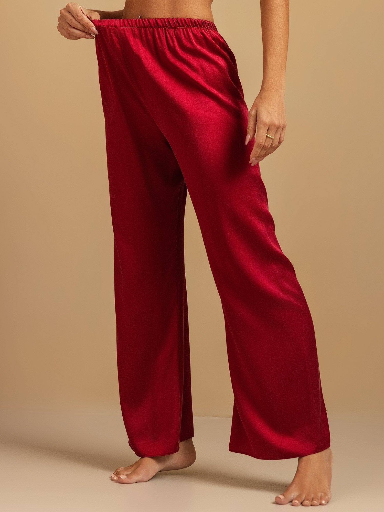 [Viini] SilkSilky-FI 19Momme Womens Sleep Bottoms 001,