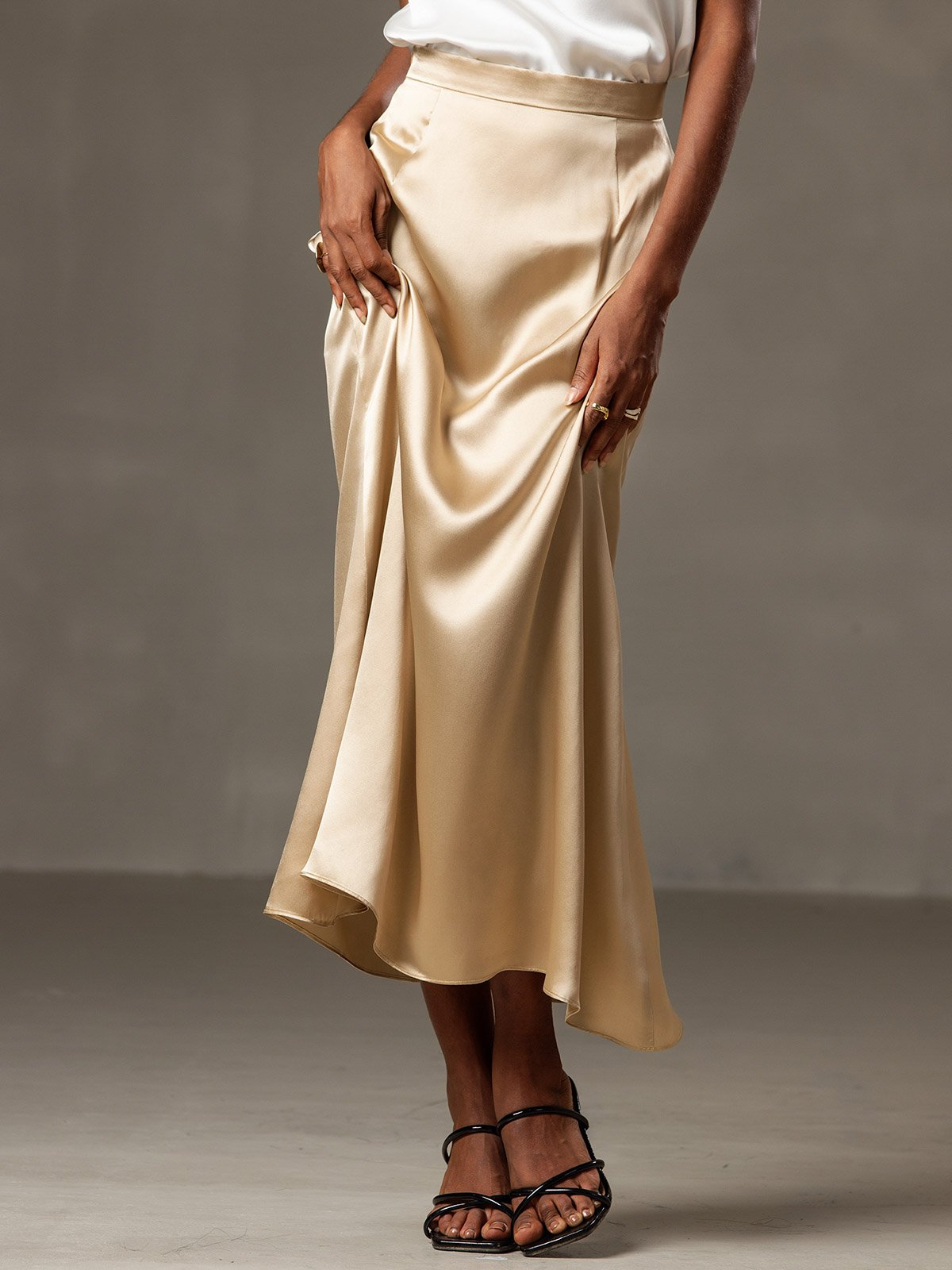 [Samppanja] SilkSilky-FI 19Momme Silk Skirt 002