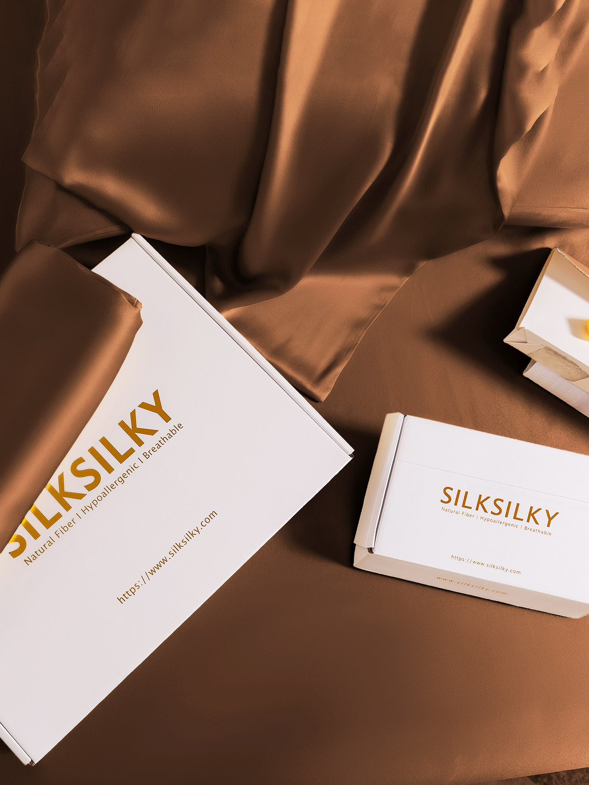 [Kahvi] SilkSilky-FI 19Momme Pillowcase 006