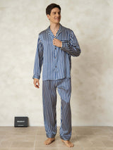[Laivasto Raita] SilkSilky-FI 19Momme Mens Pajamas 007,