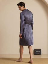 [Laivasto Ginkgo] SilkSilky-FI Long Sleeve V Neck Miesten Aamutakki 002