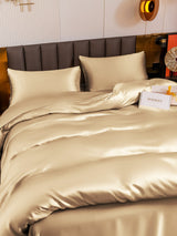 [Beige] SilkSilky-FI 19Momme Vuodevaatteet Setti 004