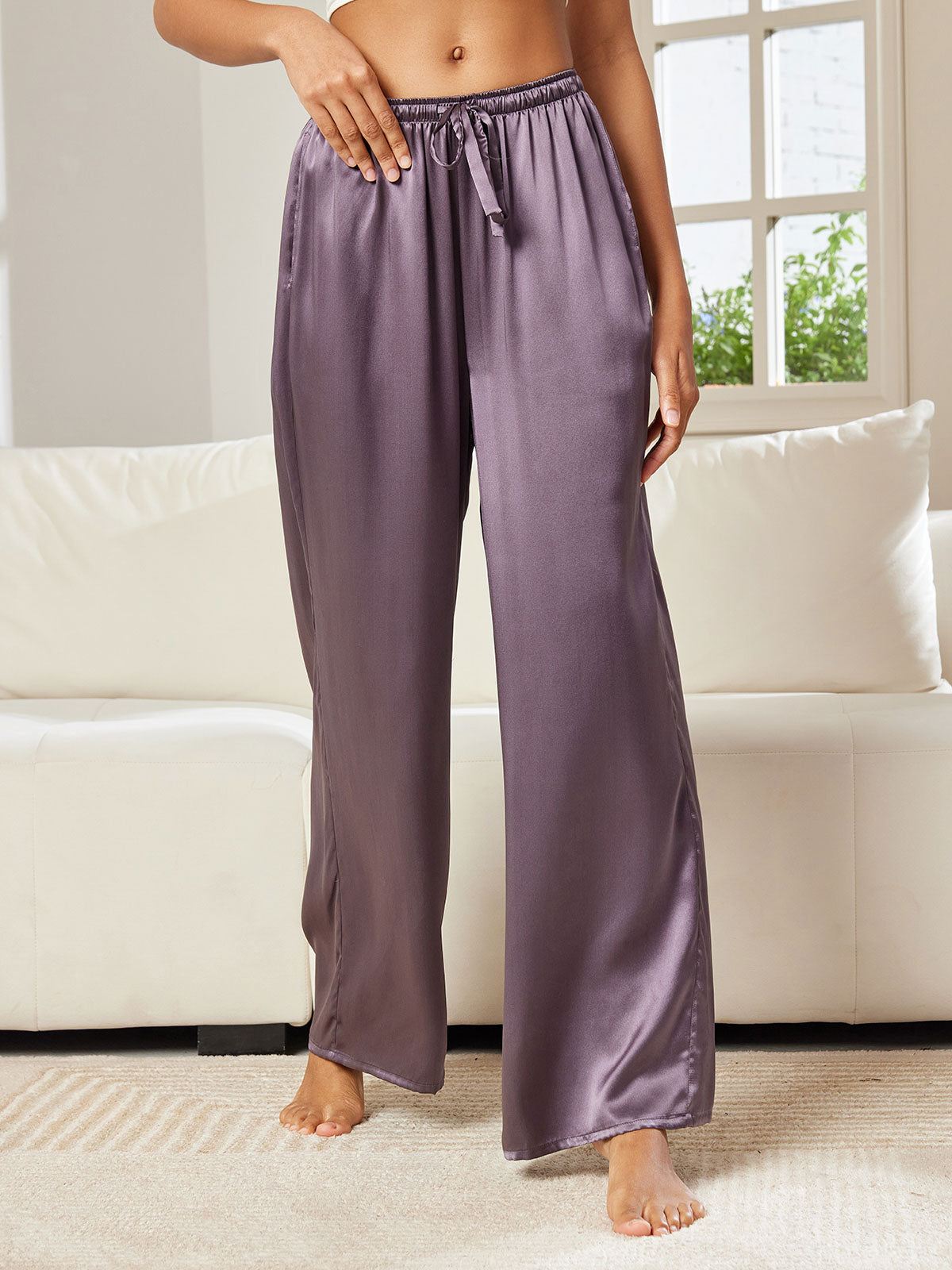 [Purppuranharmaa] SilkSilky-FI Womens Pants 005