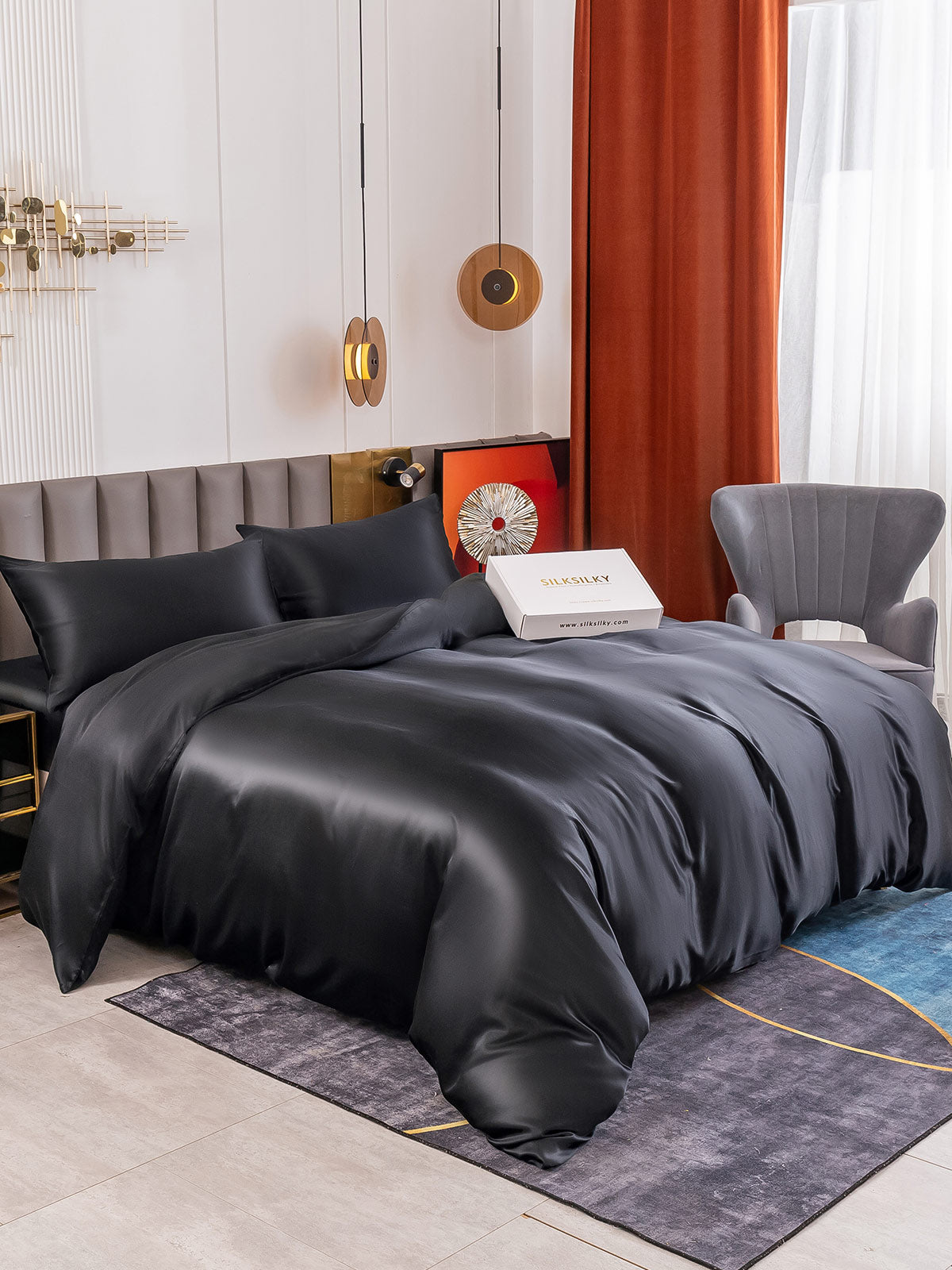 [Musta] SilkSilky-FI 19Momme Bedding Set 001