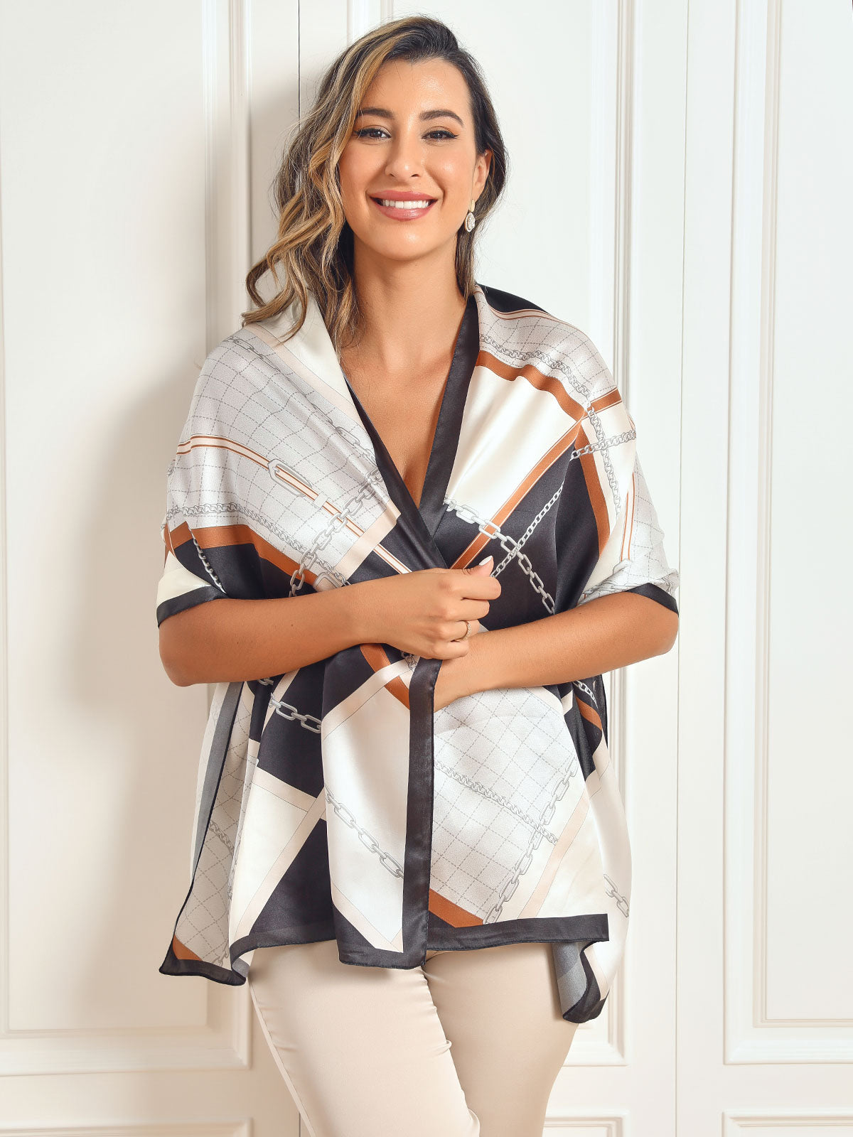 [P021] SilkSilky-FI Pure Silk Scarf 004