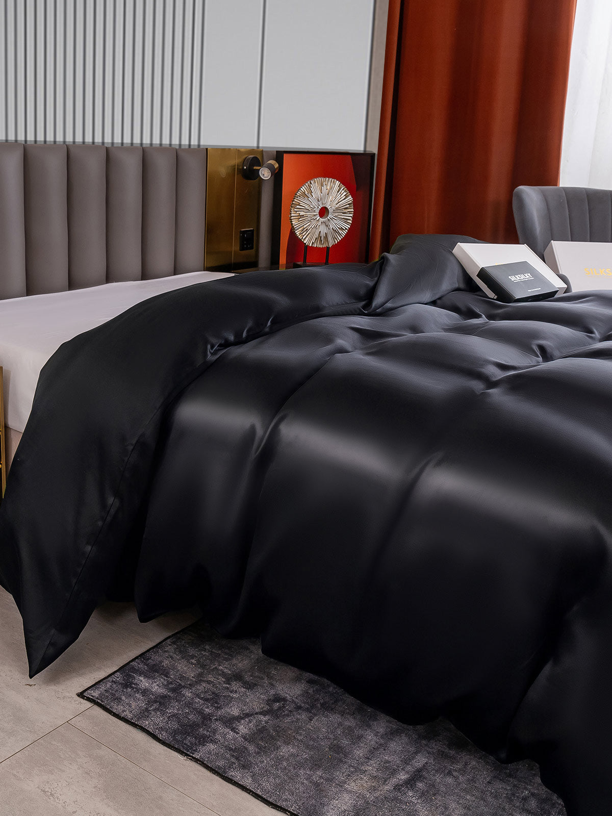 [Musta] SilkSilky-FI 22Momme Duvet Cover 003