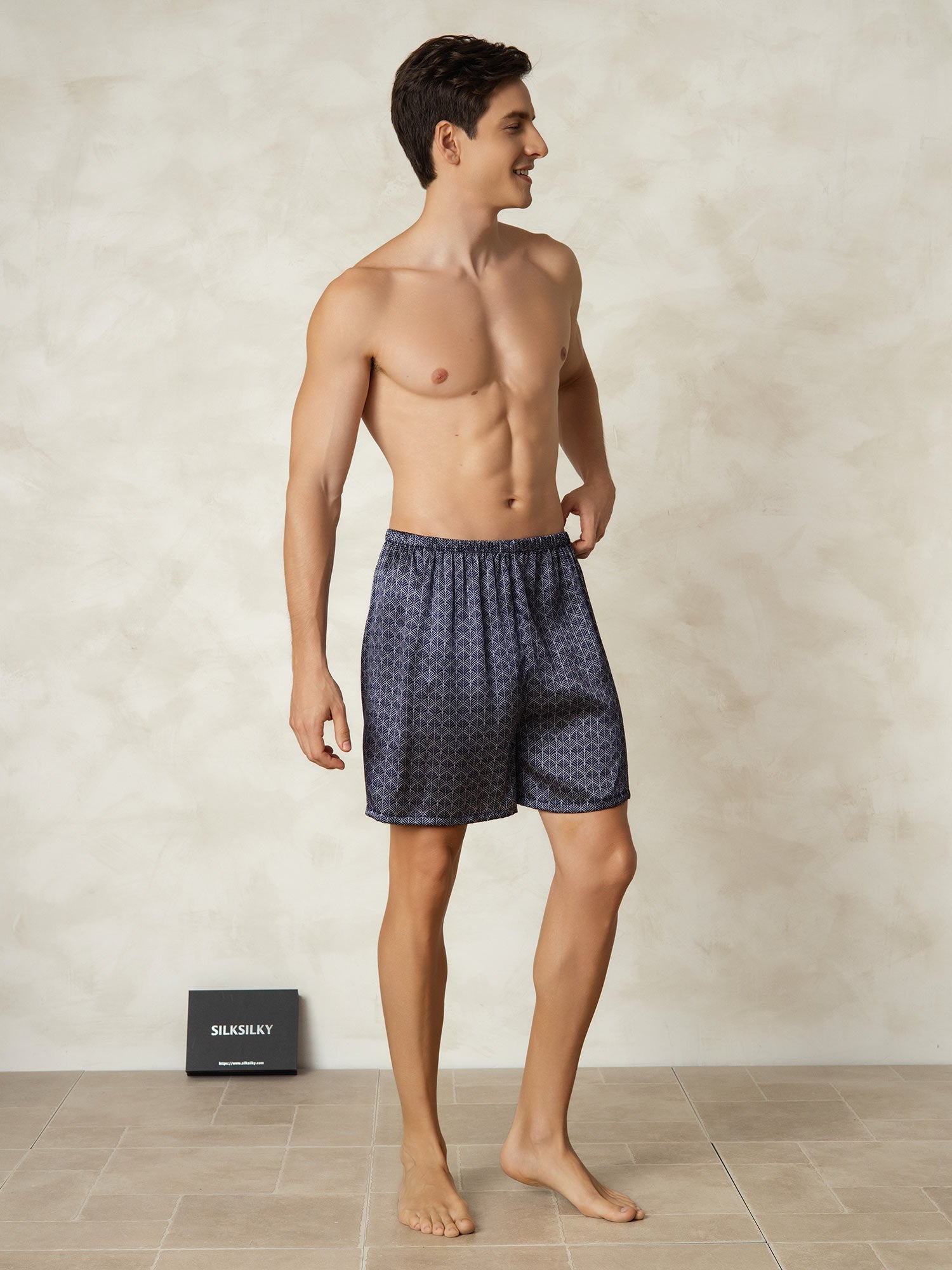 [Laivasto Ginkgo] SilkSilky-FI Mens Sleep Bottoms 005