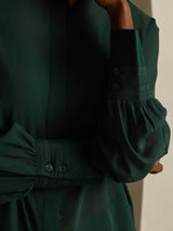 [Tummanvihreä] SilkSilky-FI Womens Shirt 005