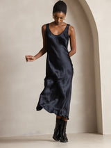 [Musta] SilkSilky-FI Sleeveless Mekko 004