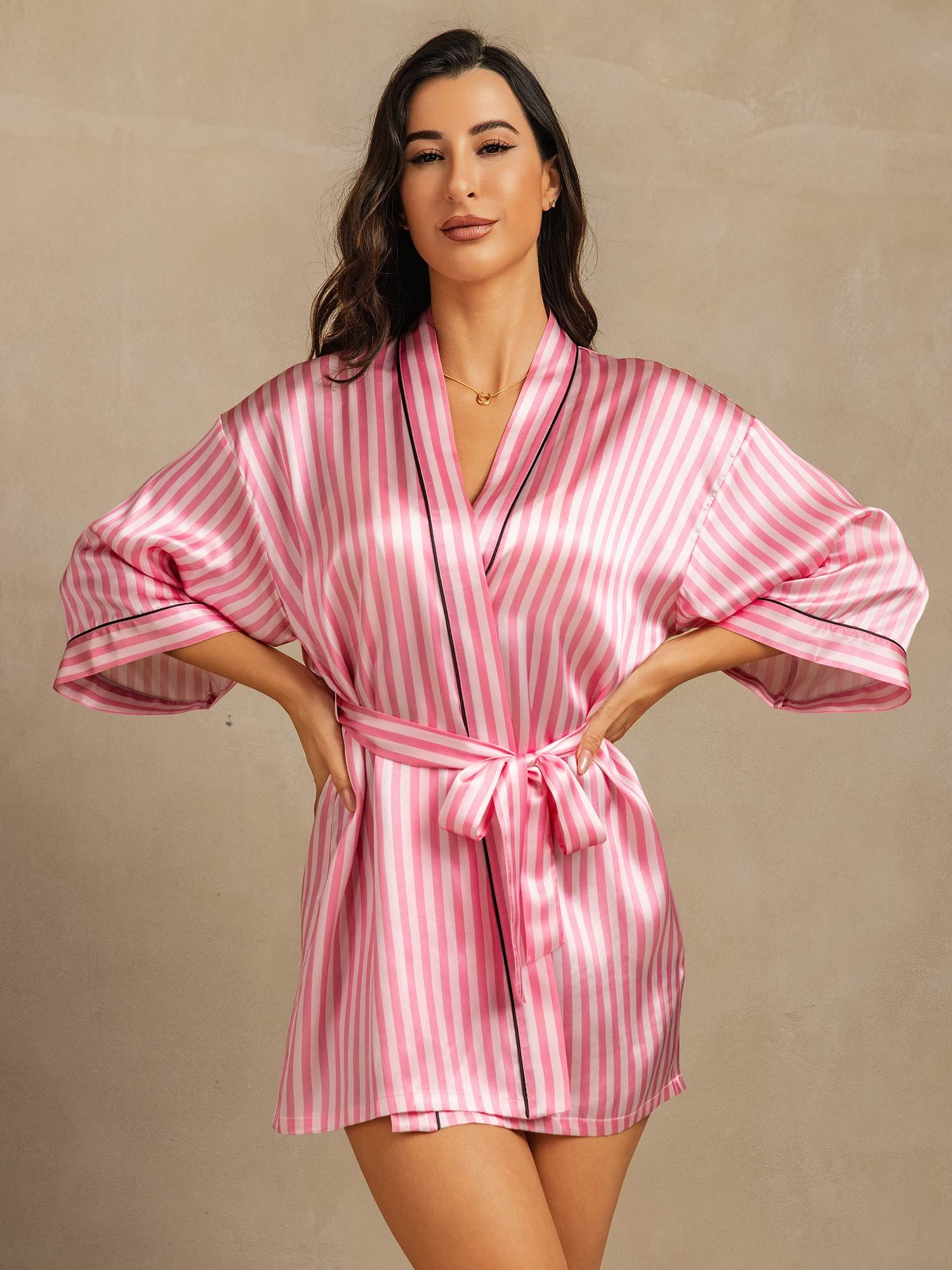 [Pinkki] SilkSilky-FI Womens Robe 001