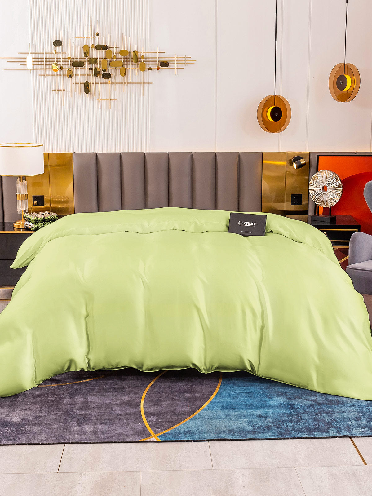 [Mintunvihreä] SilkSilky-FI 19Momme Duvet Cover 003
