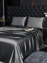 [Tumman Harmaa] SilkSilky-FI 19Momme Bedding Set 003