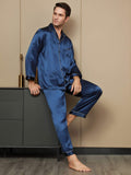 SilkSilky-FI Mens Pajamas Tummansininen 001