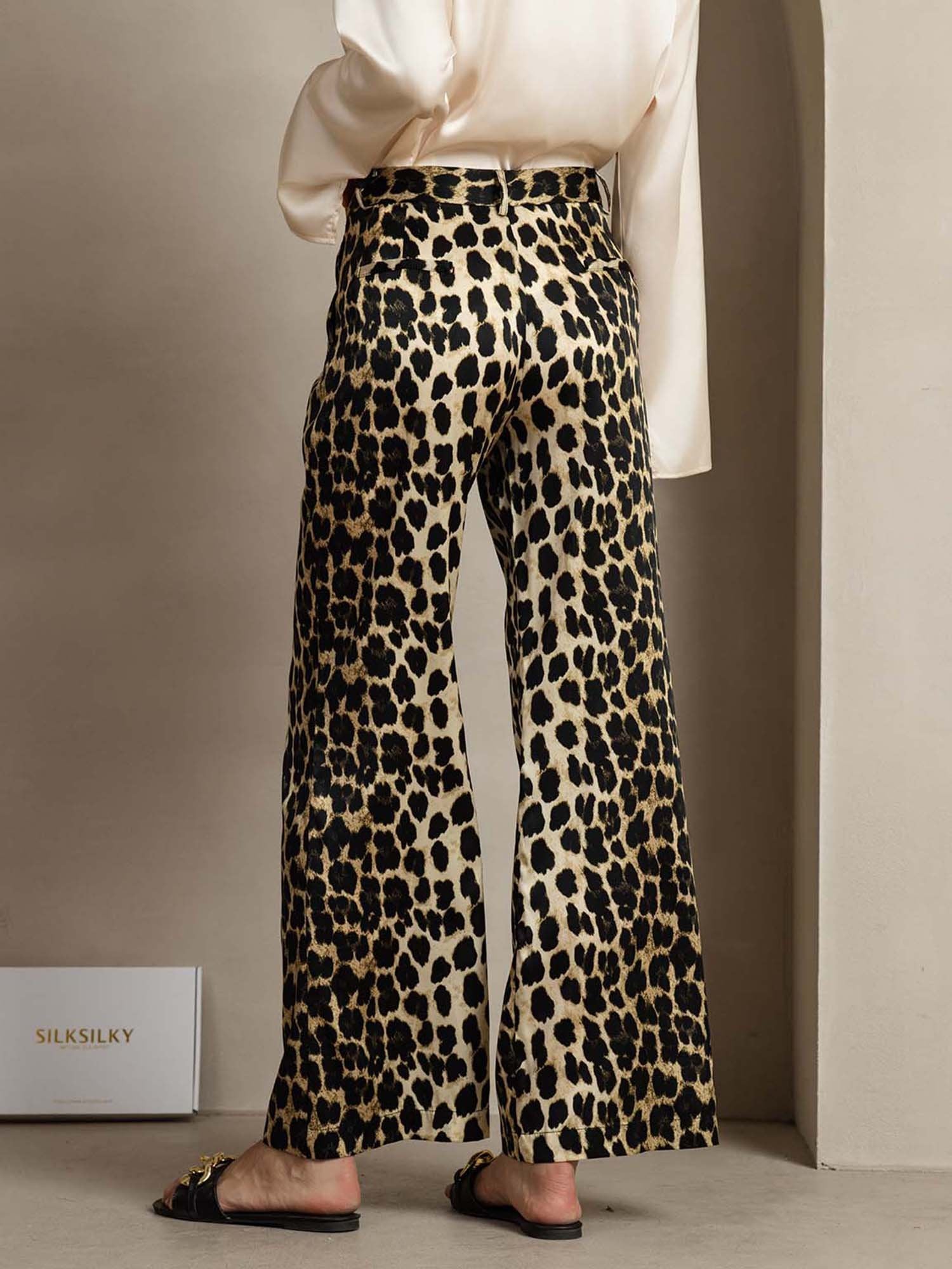 [Leopardi] SilkSilky-FI 19Momme Womens Pants 002