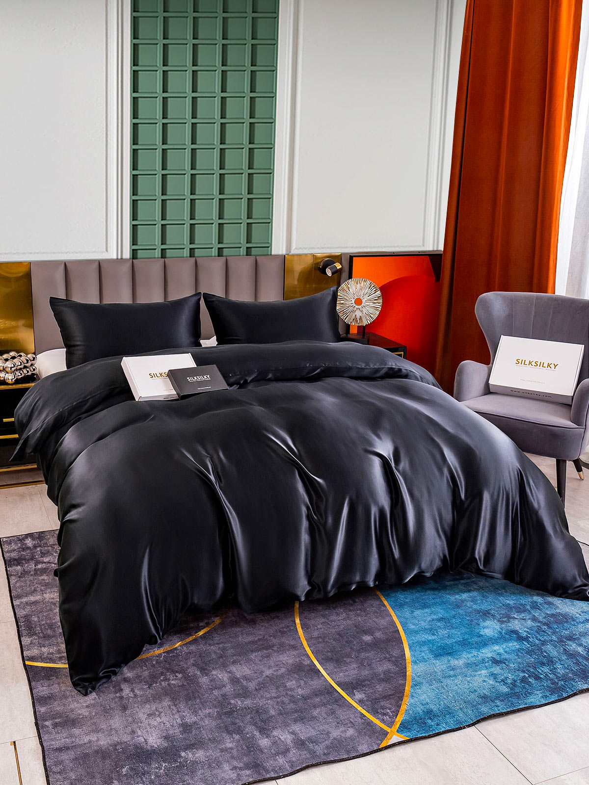 [Musta] SilkSilky-FI 25Momme Bedding Set 005