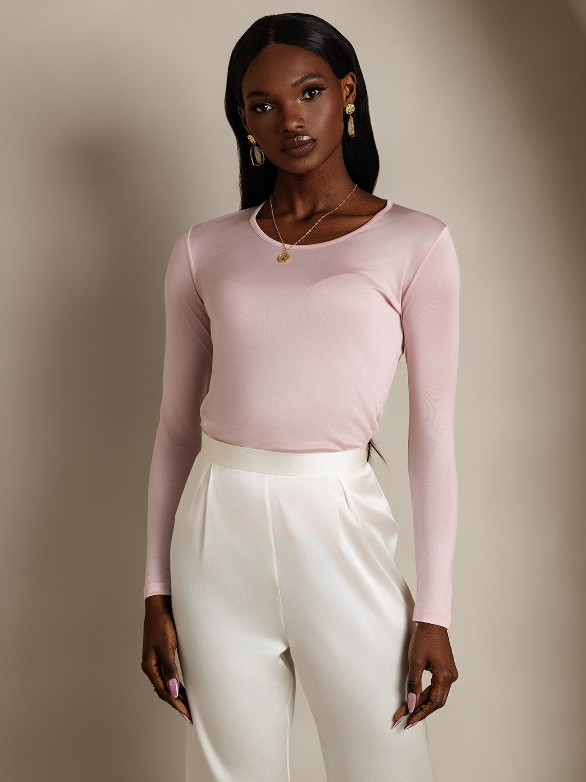 [Korallinpunainen] SilkSilky-FI Womens T-Shirt 003,