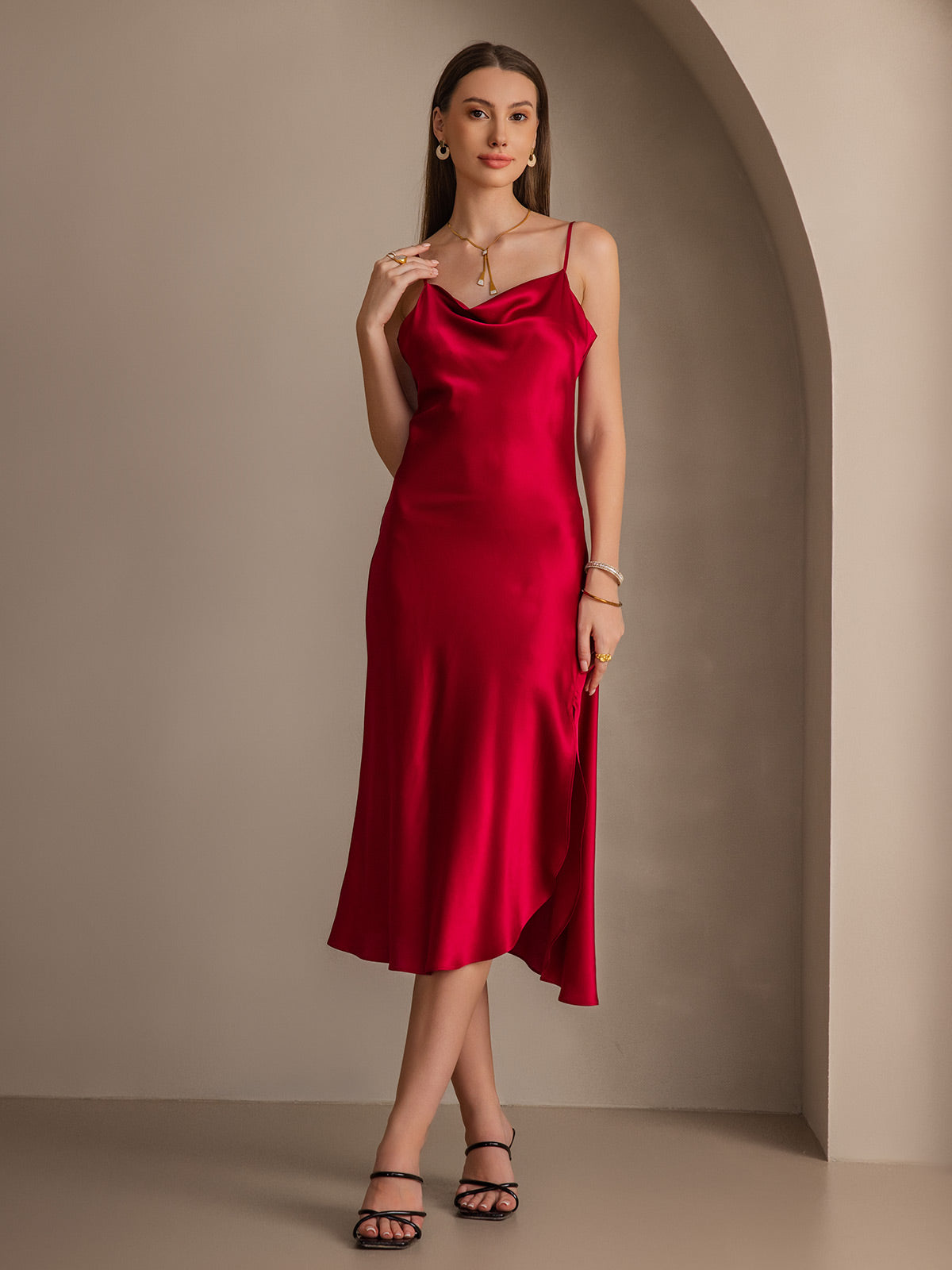 [Viini] SilkSilky-FI 19Momme Dress 001