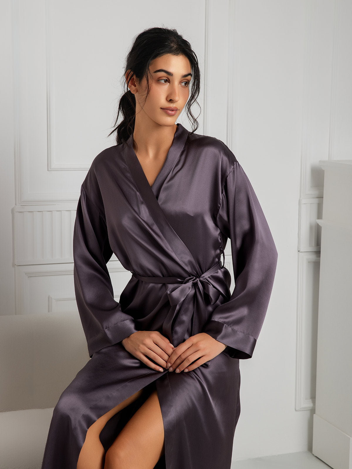 [Purppuranharmaa] SilkSilky-FI Wrap Naisten Aamutakki 006