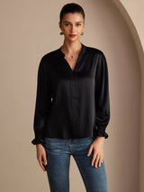 [Musta] SilkSilky-FI Long Sleeve Naisten Puserot 001