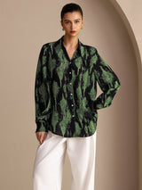 [Musta Sammal] SilkSilky-FI Long Sleeve Lapel Collar Pusero 001